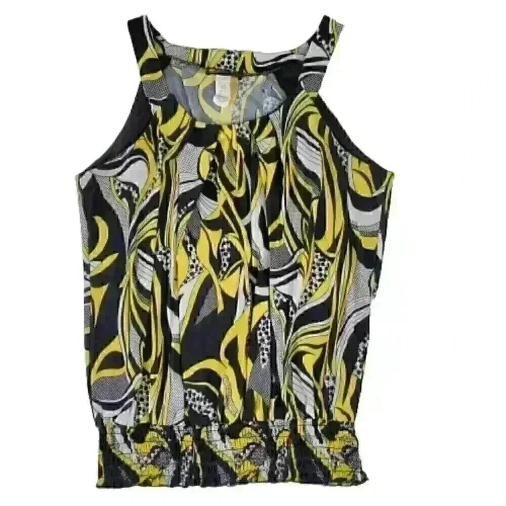 Luwa Tiks Women's Blouse Size 1X Sleeveles Polyester